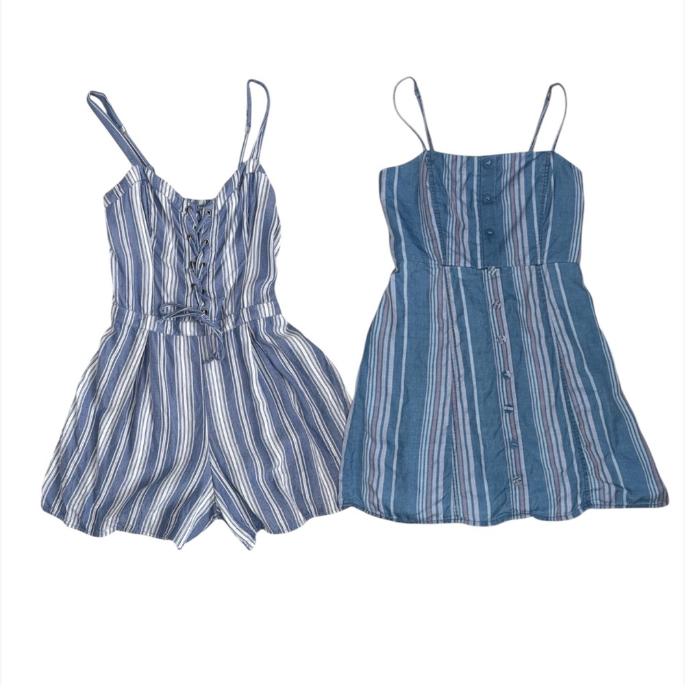 Bundle Striped Hollister Romper & Forever 21 Minidress Read